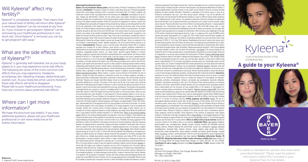Patient Booklet for Kyleena